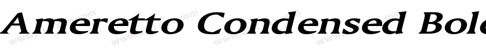 Ameretto Condensed Bold字体转换